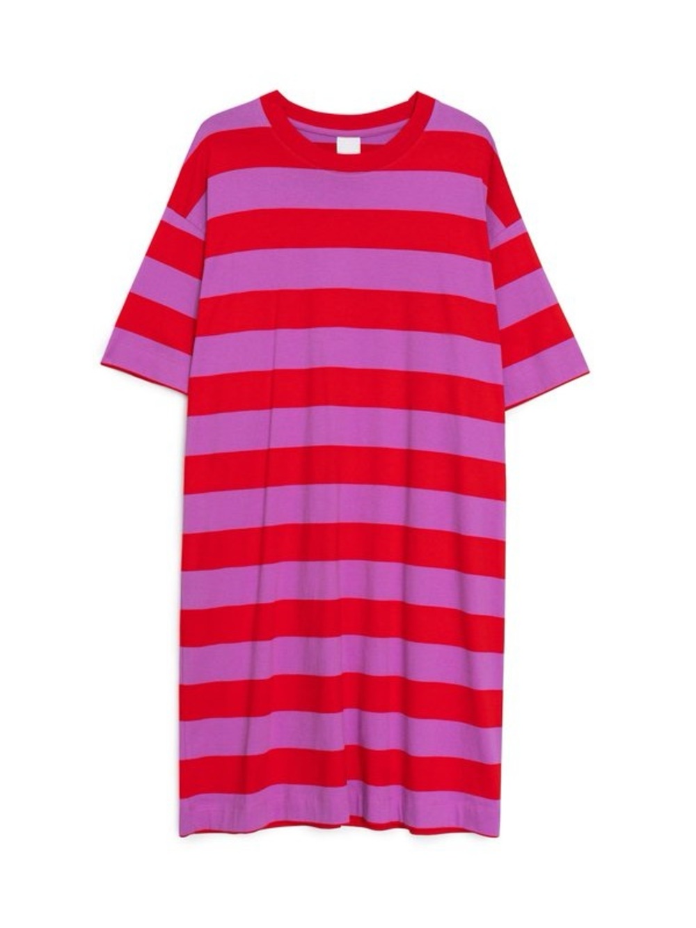 KOWTOW T-Shirt Dress - Red/Purple Stripe